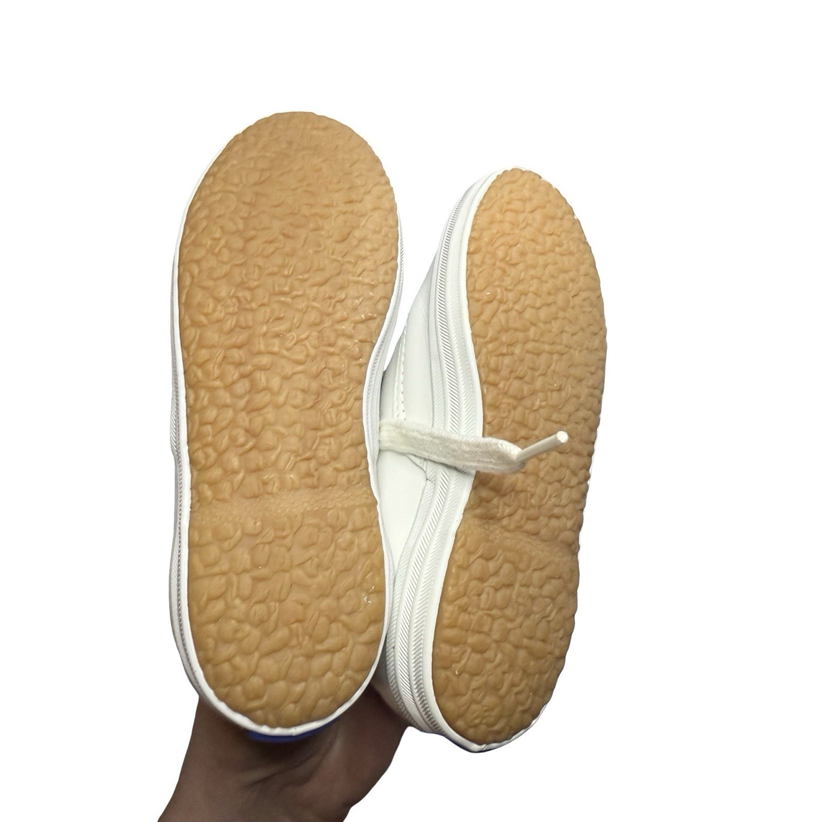 Vintage Keds 9 1/2 W Kids White Leather Champion Shoes Sneakers. — image 5 of 5